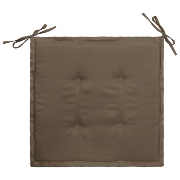 vidaXL Μαξιλάρια Καρέκλας Κήπου 4 τεμ. Taupe 40x40x4cm Υφασμάτινα