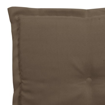 vidaXL Μαξιλάρια Καρέκλας Κήπου 4 τεμ. Taupe 40x40x4cm Υφασμάτινα