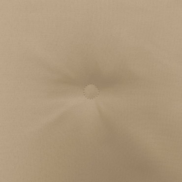 vidaXL Μαξιλάρια Καρέκλας Κήπου 4 τεμ. Μπεζ 40x40x4cm Υφασμάτινα