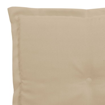 vidaXL Μαξιλάρια Καρέκλας Κήπου 4 τεμ. Μπεζ 40x40x4cm Υφασμάτινα