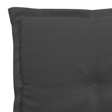 vidaXL Μαξιλάρια Καρέκλας Κήπου 2τεμ Ανθρακί 50x50x4cm Oxford Ύφασμα