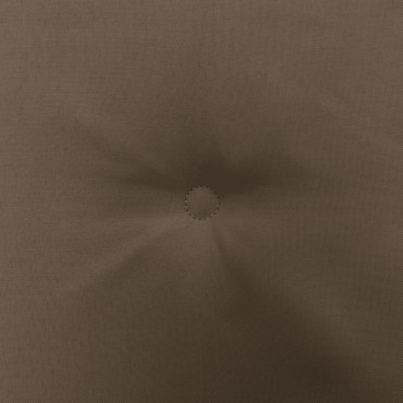 vidaXL Μαξιλάρια Καρέκλας Κήπου 2 τεμ. Taupe 50x50x4cm Oxford Ύφασμα