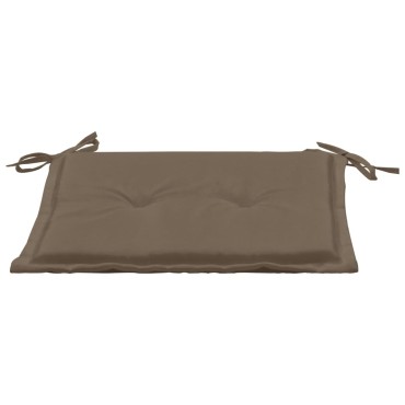 vidaXL Μαξιλάρια Καρέκλας Κήπου 2 τεμ. Taupe 50x50x4cm Oxford Ύφασμα