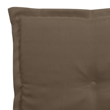 vidaXL Μαξιλάρια Καρέκλας Κήπου 2 τεμ. Taupe 50x50x4cm Oxford Ύφασμα