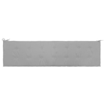 vidaXL Μαξιλάρι Πάγκου Κήπου Γκρι 200x50x4cm Ύφασμα Oxford