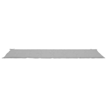 vidaXL Μαξιλάρι Πάγκου Κήπου Γκρι 200x50x4cm Ύφασμα Oxford