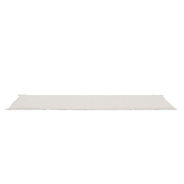 vidaXL Μαξιλάρι για Παγκάκι Κήπου Κρεμ 200x50x4cm Ύφασμα Oxford