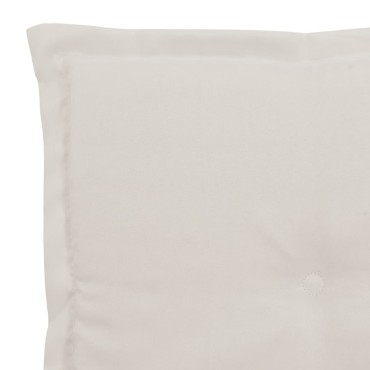 vidaXL Μαξιλάρι για Παγκάκι Κήπου Κρεμ 200x50x4cm Ύφασμα Oxford