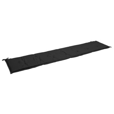 vidaXL Μαξιλάρι Πάγκου Κήπου Μαύρο 200x50x4cm Ύφασμα Oxford