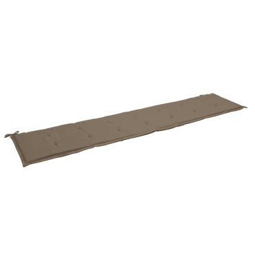 vidaXL Μαξιλάρι Πάγκου Κήπου Taupe 200x50x4cm Ύφασμα Oxford