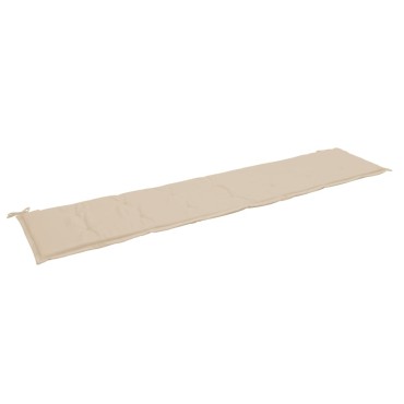 vidaXL Μαξιλάρι Πάγκου Κήπου Μπεζ 200x50x4cm Ύφασμα Oxford