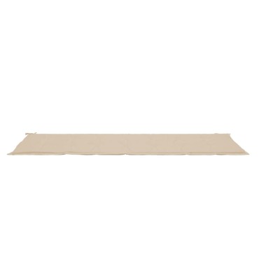 vidaXL Μαξιλάρι Πάγκου Κήπου Μπεζ 200x50x4cm Ύφασμα Oxford