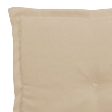 vidaXL Μαξιλάρι Πάγκου Κήπου Μπεζ 200x50x4cm Ύφασμα Oxford