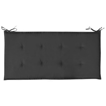 vidaXL Μαξιλάρι Πάγκου Κήπου Μαύρο 120x50x4cm Ύφασμα Oxford