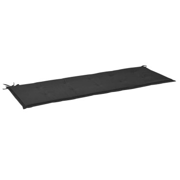 vidaXL Μαξιλάρι Πάγκου Κήπου Μαύρο 150x50x4cm Ύφασμα Oxford