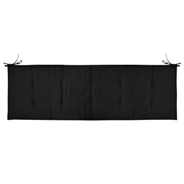 vidaXL Μαξιλάρι Πάγκου Κήπου Μαύρο 150x50x4cm Ύφασμα Oxford