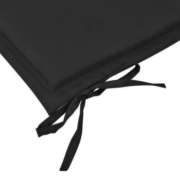 vidaXL Μαξιλάρι Πάγκου Κήπου Μαύρο 150x50x4cm Ύφασμα Oxford