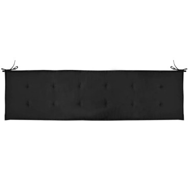 vidaXL Μαξιλάρι Πάγκου Κήπου Μαύρο 180x50x4cm Ύφασμα Oxford