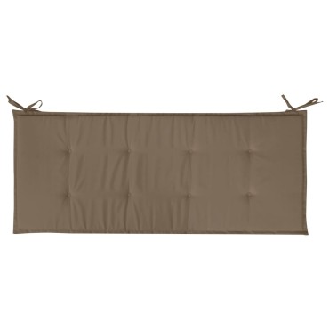 vidaXL Μαξιλάρι Πάγκου Κήπου Taupe 120x50x4cm Ύφασμα Oxford