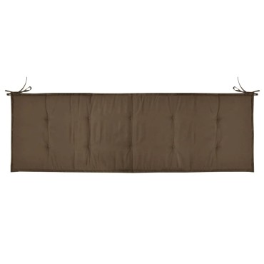 vidaXL Μαξιλάρι Πάγκου Κήπου Taupe 150x50x4cm Ύφασμα Oxford