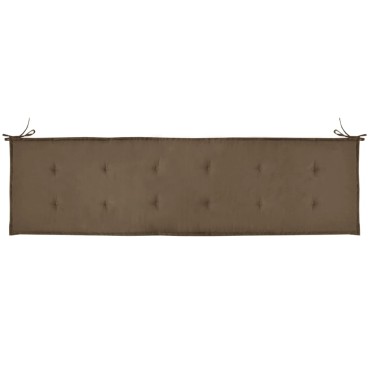 vidaXL Μαξιλάρι Πάγκου Κήπου Taupe 180x50x4cm Ύφασμα Oxford