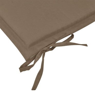 vidaXL Μαξιλάρι Πάγκου Κήπου Taupe 180x50x4cm Ύφασμα Oxford