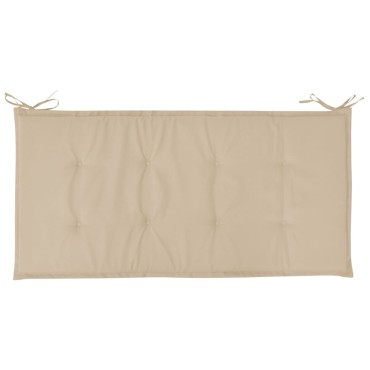 vidaXL Μαξιλάρι Πάγκου Κήπου Μπεζ 120x50x4cm Ύφασμα Oxford