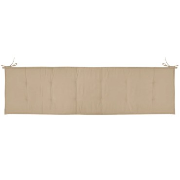 vidaXL Μαξιλάρι Πάγκου Κήπου Μπεζ 180x50x3cm Ύφασμα Oxford