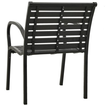 vidaXL Καρέκλες Κήπου 2 τεμ. Γκρι από Ξύλο 61x56x76cm