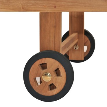 vidaXL Ξαπλώστρα από Μασίφ Ξύλο Teak 1 τεμ.