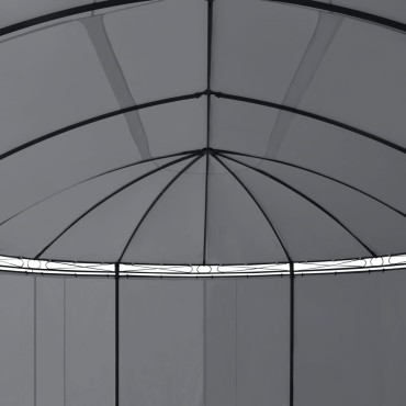 vidaXL Κιόσκι με Κουρτίνες Ανθρακί 520 x 349 x 255 εκ.