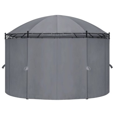 vidaXL Κιόσκι με Κουρτίνες Ανθρακί 520 x 349 x 255 εκ.