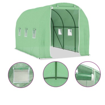vidaXL Θερμοκήπιο 6,86 μ² 3,43 x 2 x 2 μ.