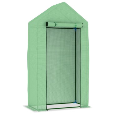 vidaXL Θερμοκήπιο 0,5 μ² 1x0,5x1,9 μ. με Ατσάλινο Πλαίσιο