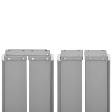 vidaXL Σκίαστρο Πλαϊνό Συρόμενο Μαύρο 120 x 600 εκ.