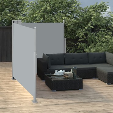 vidaXL Σκίαστρο Πλαϊνό Συρόμενο Ανθρακί 120 x 600 εκ.