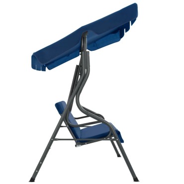 vidaXL Παγκάκι Κούνια Κήπου Σκούρο Μπλε 170 x 110 x 153 εκ. Υφασμάτινο