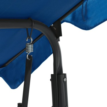 vidaXL Παγκάκι Κούνια Κήπου Σκούρο Μπλε 170 x 110 x 153 εκ. Υφασμάτινο