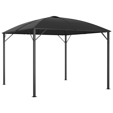 vidaXL Κιόσκι με Κουρτίνες Ανθρακί 300 x 300 x 265 εκ.