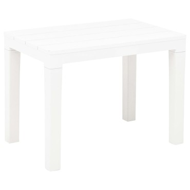 vidaXL Πάγκοι Κήπου 2 τεμ. Λευκοί Πλαστικοί 60x38,5x45cm