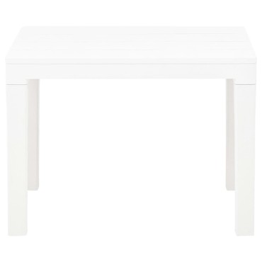 vidaXL Πάγκοι Κήπου 2 τεμ. Λευκοί Πλαστικοί 60x38,5x45cm