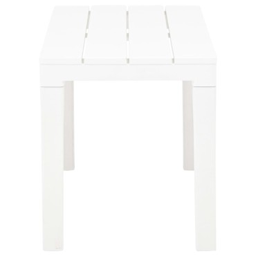 vidaXL Πάγκοι Κήπου 2 τεμ. Λευκοί Πλαστικοί 60x38,5x45cm