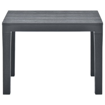 vidaXL Πάγκοι Κήπου 2 τεμ. Ανθρακί Πλαστικοί 60x38,5x45cm