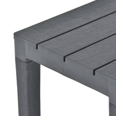 vidaXL Πάγκοι Κήπου 2 τεμ. Ανθρακί Πλαστικοί 60x38,5x45cm