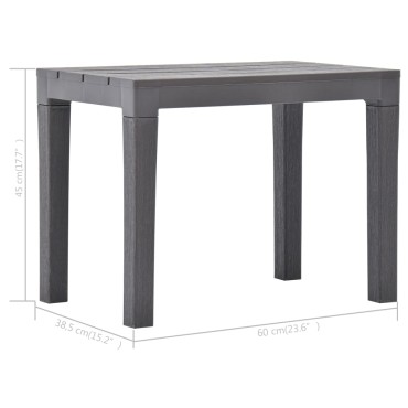 vidaXL Πάγκοι Κήπου 2 τεμ. Μόκα Πλαστικοί 60x38,5x45cm
