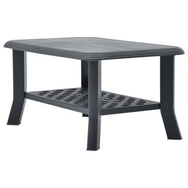 vidaXL Τραπεζάκι Σαλονιού Ανθρακί 90x60x46cm Πλαστικό 1 τεμ.