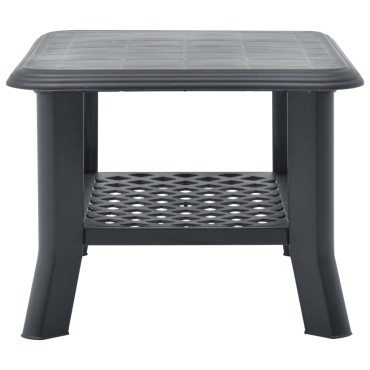 vidaXL Τραπεζάκι Σαλονιού Ανθρακί 90x60x46cm Πλαστικό 1 τεμ.