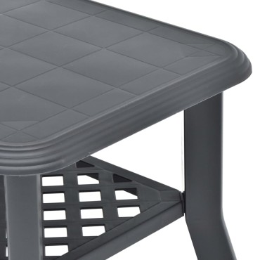 vidaXL Τραπεζάκι Σαλονιού Ανθρακί 90x60x46cm Πλαστικό 1 τεμ.