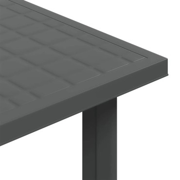 vidaXL Τραπέζι Κήπου Ανθρακί 80x75x72cm Πλαστικό 1 τεμ.
