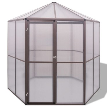 vidaXL Θερμοκήπιο 240 x 211 x 232 εκ. Αλουμινίου